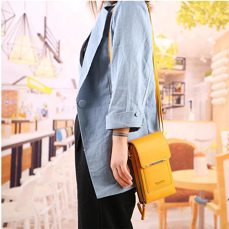 Bolsa Feminina Luxo em Couro Legítimo Forever Young - Porta Celular | Com Tecnologia de Proteção RFID Anti Furto
