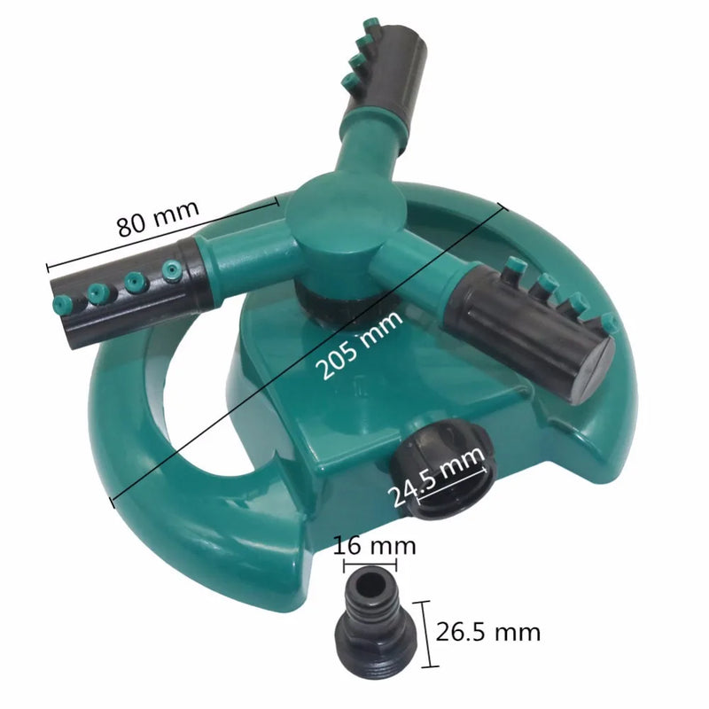 Aspersor de Irrigação Automático Rotativo de 360 Graus