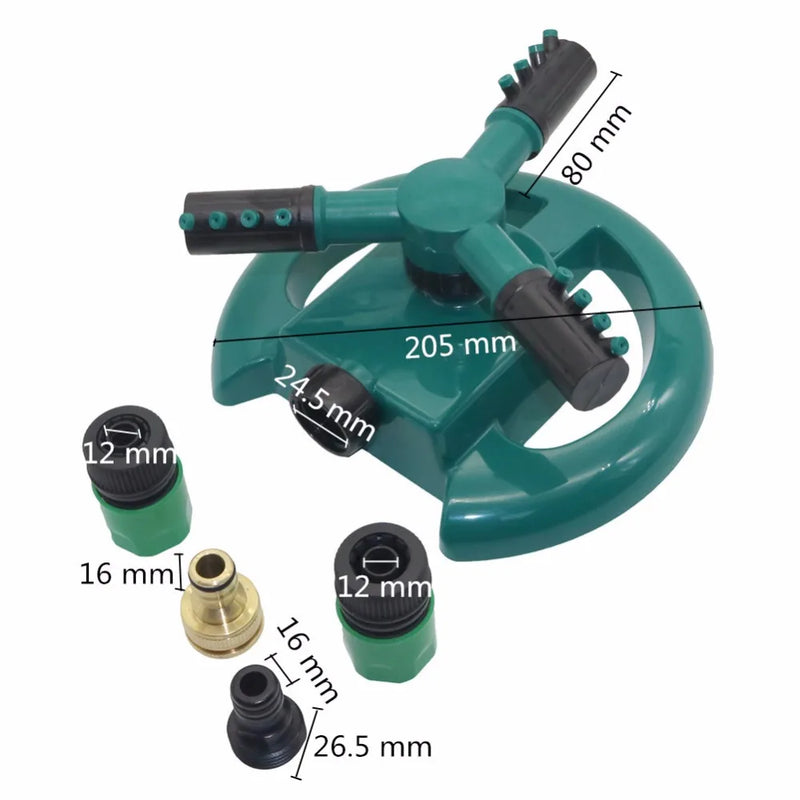 Aspersor de Irrigação Automático Rotativo de 360 Graus